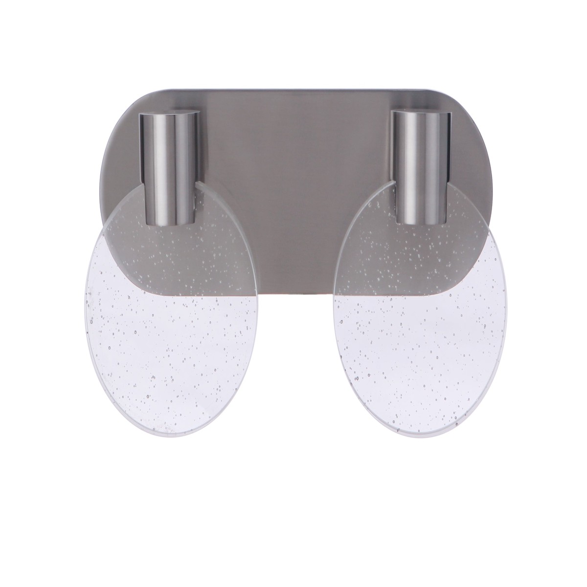 15114BNK-LED – Glisten 2 Light 13.5″ Wide LED Vanity Light – Brushed Nickel