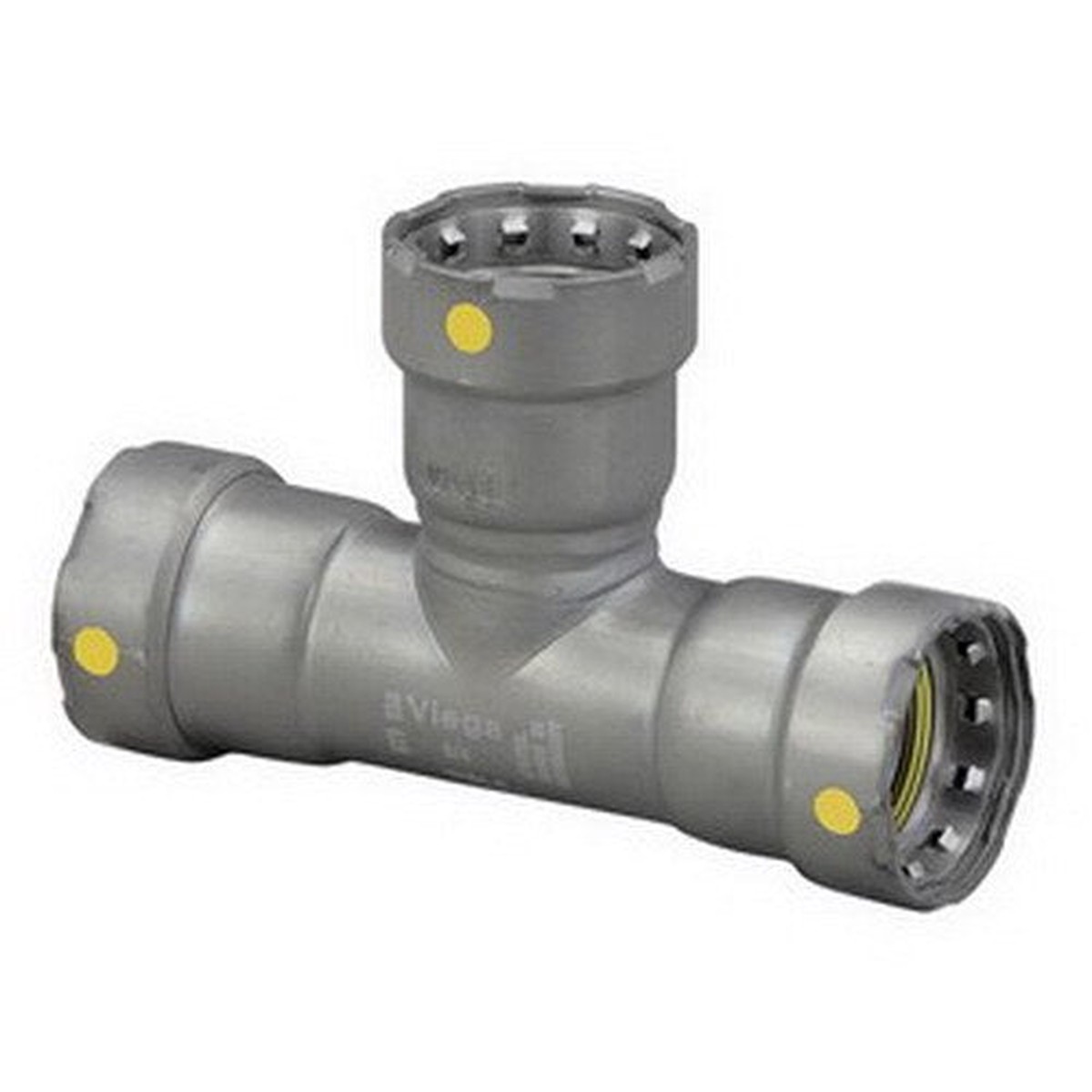 25311 – MegaPressG Carbon Steel Tee, Press x Press x Press Connection Type, 1″ x 1″ x 1″ Tube Size